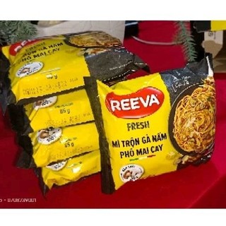 Combo 5 gói mì trộn Reeva gà nấm phô mai cay gói 85G