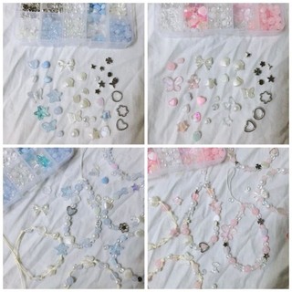 Bộ kit/Set hạt làm vòng tay, móc khoá cho bé giúp bé nâng cao khả năng sáng tạo