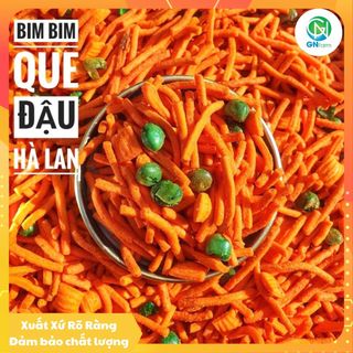 Snack que tăm thái bim bim que đậu hà lan giòn ngon đậm vị - 500g