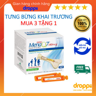 Combo 3 hộp Midu Menaq7, phát triển chiều cao tối ưu cho trẻ