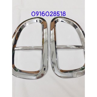 Ốp đèn gầm, đèn sương mù kia morning 2014 2015 mạ crom, loại dày