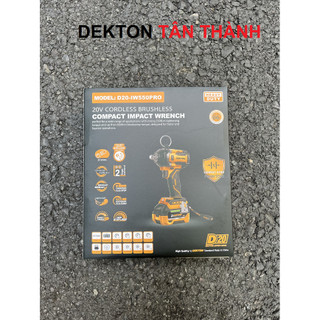  Máy bắn bu lông DEKTON D20 IW550Pro   Lực vặn 550Nm tháo 800Nm   Chân pin Dewalt3 