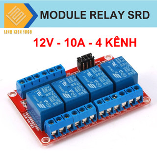 Module Relay 1/2/4/6/8 kênh 12v10a kích mức Cao/Thấp