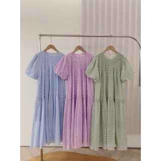 @LIANSTORE - Váy thô hoa nhí maxi tiểu thư