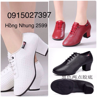 Giầy khiêu vũ chất liệu da cao 5 f đế Cao su