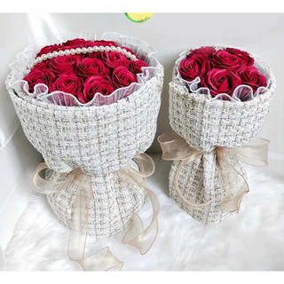 Cốt Giấy Bìa Bó Hoa Cốt Tim, Cốt Trụ Hoa Sáp Hoa Lụa
