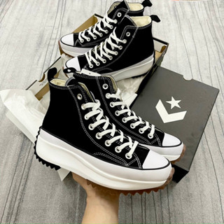 Giày Converse Run Star Hike Black -Giày Sneaker CV Run High Top cổ cao nam nữ Bản Quảng Châu Cao Cấp Full Box