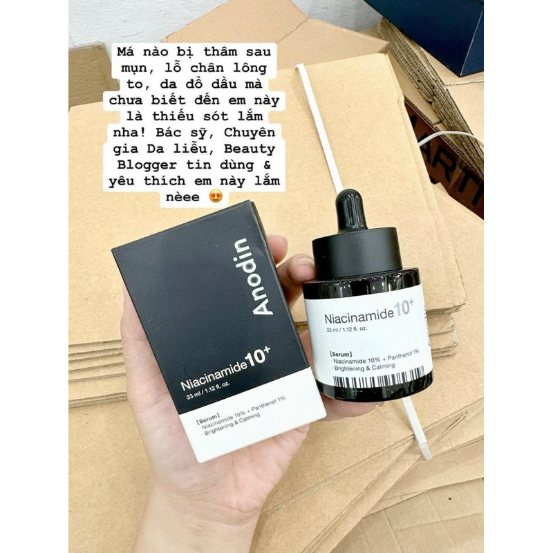 Serum làm trắng và thu nhỏ lỗ chân lông Anodin Niacinamide 10%