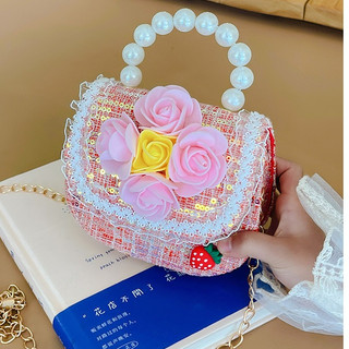 Túi xách cho bé gái đeo dự tiệc cưới sinh nhật làm quà xinh xắn dễ thương chất dạ chắc chắn
