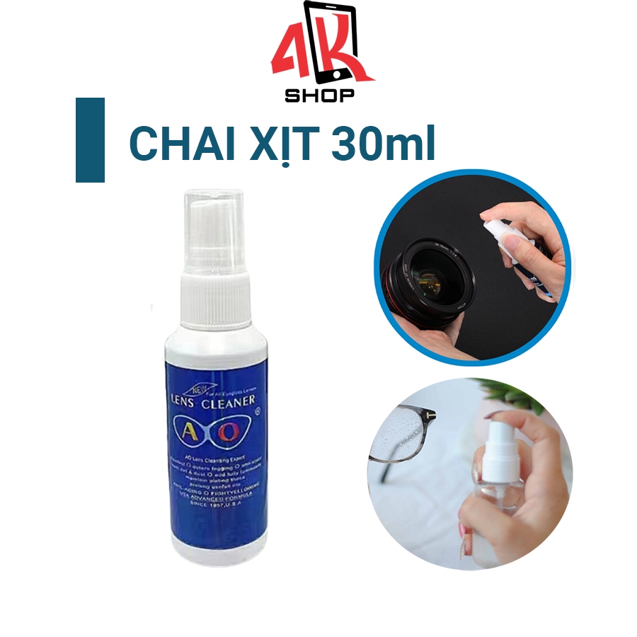 Chai xịt vệ sinh ống kính máy ảnh lens mắt kính laptop điện thoại dung tích 30ml
