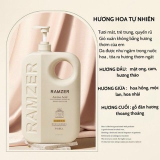 SỮA TẮM NƯỚC HOA MÀU VÀNG CHAI LỚN 1L