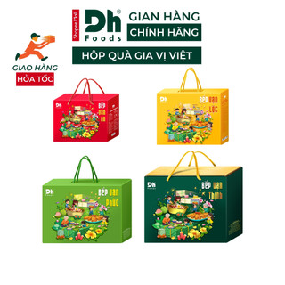 Hộp quà gia vị Dh Foods (có thể đóng theo yêu cầu riêng) làm quà biếu, tặng người thân, bạn bè