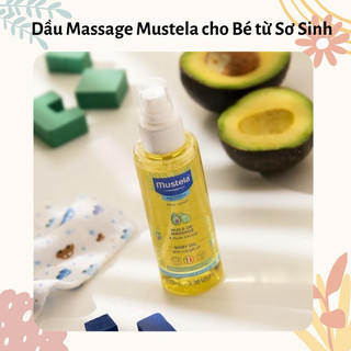 Dầu massage cho trẻ sơ sinh & em bé mustela baby oil 100ml
