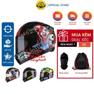 Mũ bảo hiểm full face agu tem màu siêu chất