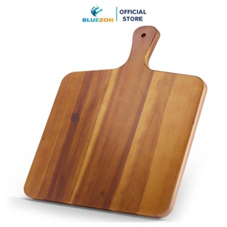 Thớt gỗ có tay cầm BLUEZON, khay để thức ăn decor trang trí chụp ảnh sản phẩm