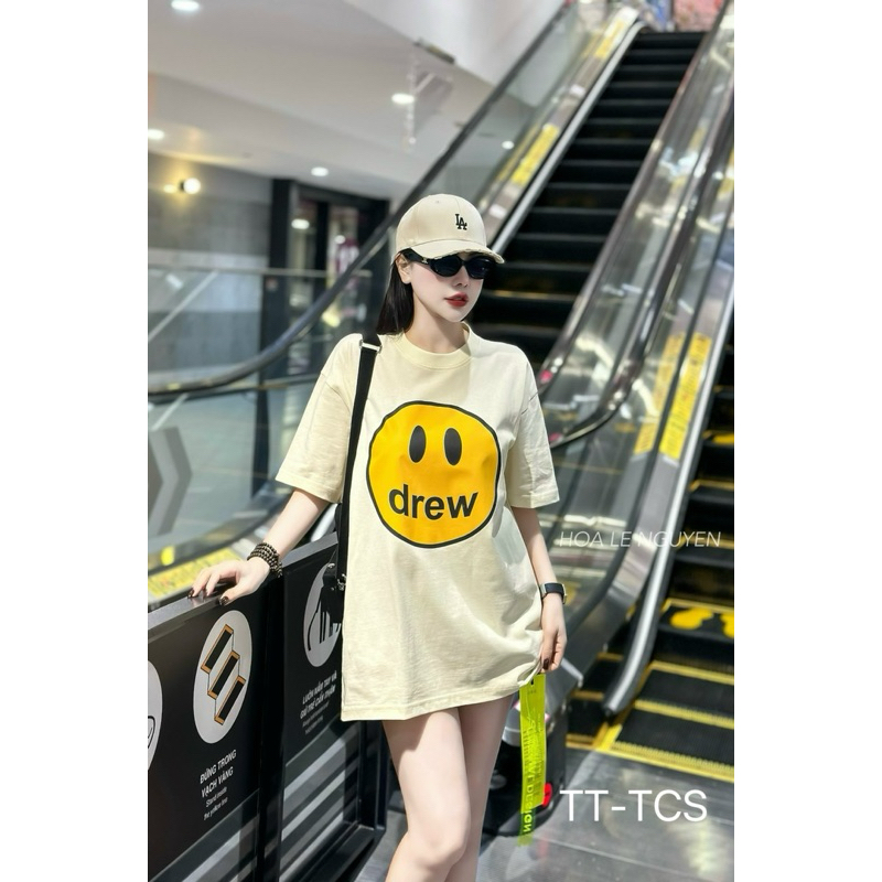 Áo Drew phom thụng dấu quần