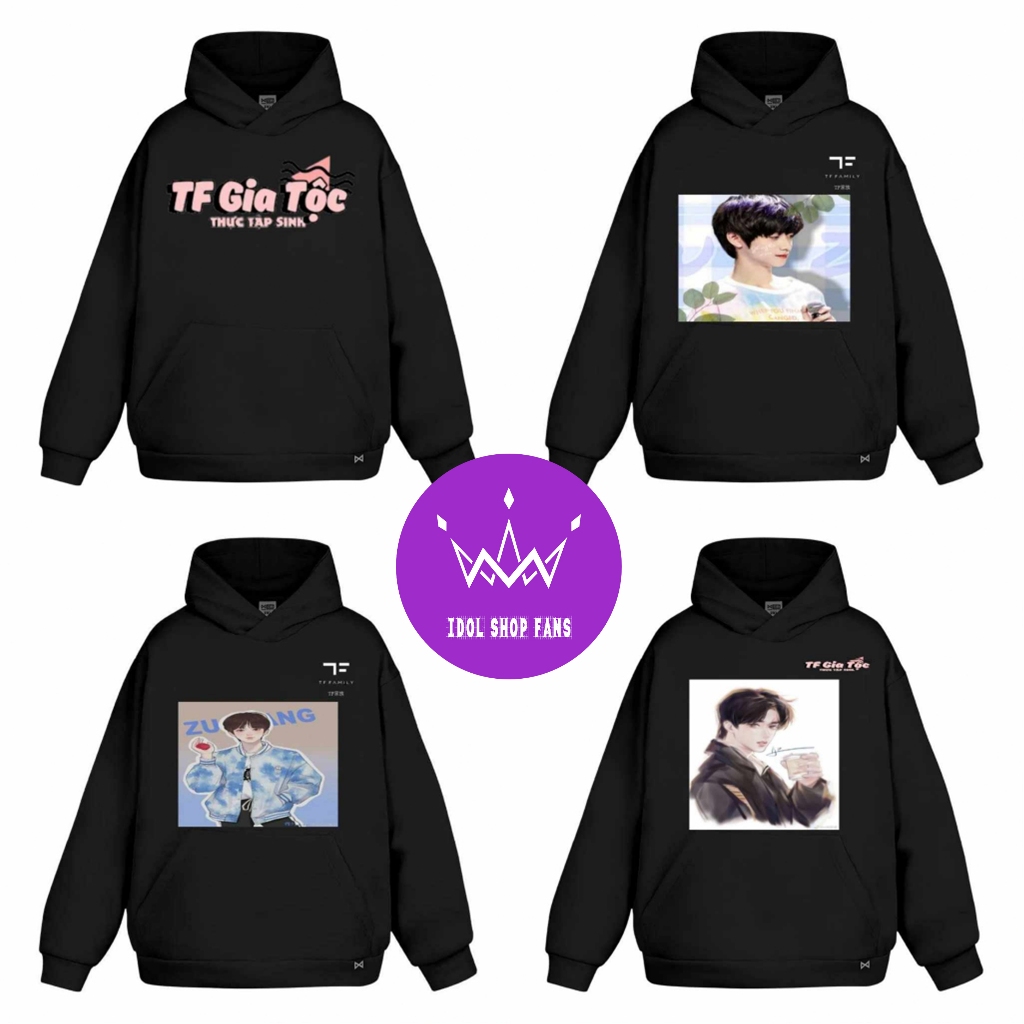 Áo tf gia tộc - áo hoodie tf gia tộc - áo chu chí hâm , tả hàng , trương cực có đủ size