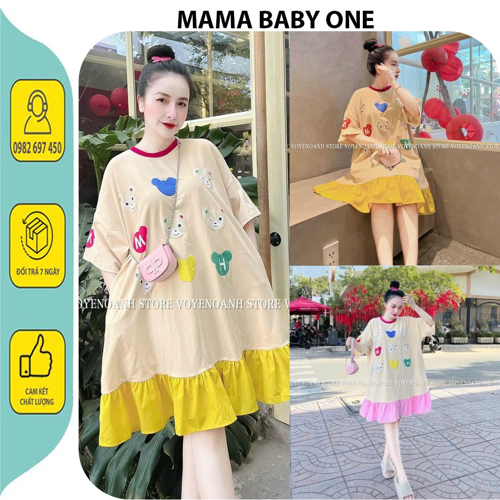 ĐẦM VÁY CÔNG SỞ DẠO PHỐ MÙA HÈ V746-ĐẦM BẦU XINH THIẾT KẾ DÁNG SUÔNG PHỐI CHÂN VOAN BÁNH BÈO MÀU SẮC TRẺ TRUNG MẶC ĐẸP
