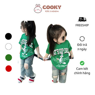 Áo thun cộc tay Zara Thỏ What's up cho bé và gia đình chất liệu Cotton co dãn thoải mái