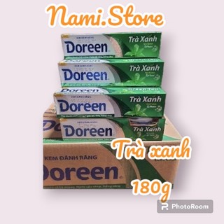 Kem đánh răng doreen trà xanh 180g thơm mát, trắng răng