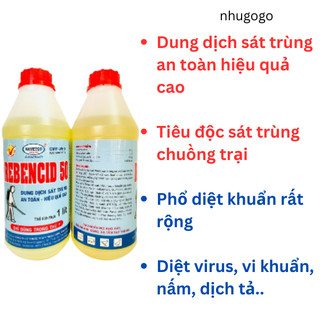 Rebencid 50 1L phun xịt chuồng trại