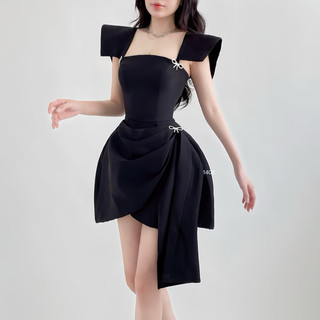 ZOSSIE - Đầm tay cánh tiên thanh lịch, kín đáo, tùng layer xếp ly sang trọng