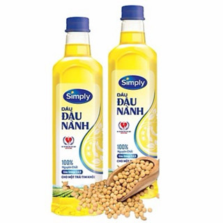 Dầu ăn đậu nành simply 1l/2l