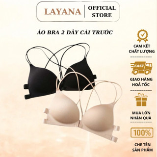 Áo lót nữ, áo bra su đúc LAYANA cài trước đan dây lưng sexy mã 810_LAYANA STOE