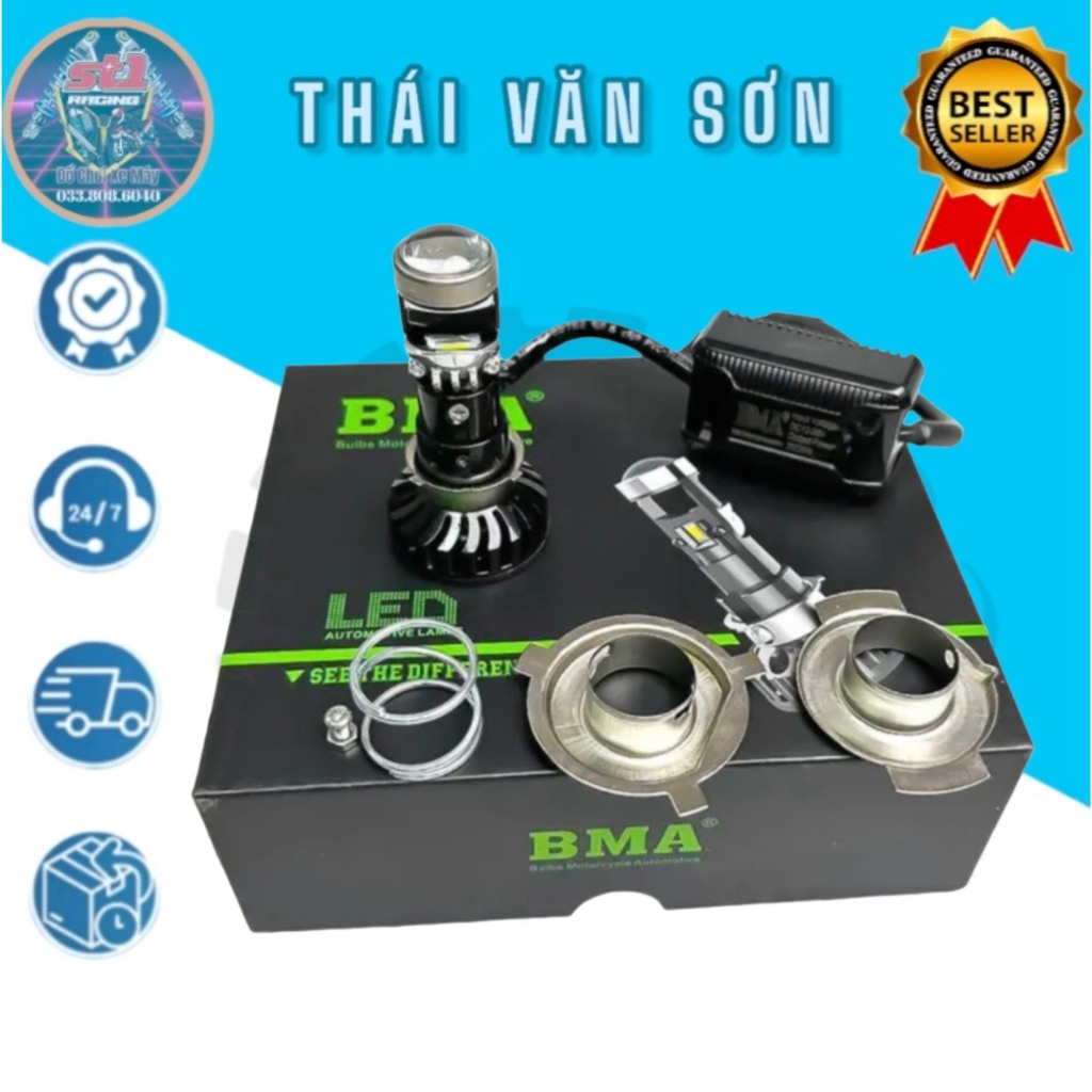 Đèn Led Bi Cầu MINI M8C BMA Lắp Đa Năng Xe Wave, Dream, Sh Mode, Liberty, Wave Cũ...