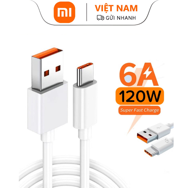  Dây sạc Xiaomi 33W   67W   120W sạc nhanh Turbo hàng chính hãng cực chất PK XTZ Bảo hành 1 đổi 1 trong vòng 6 tháng 
