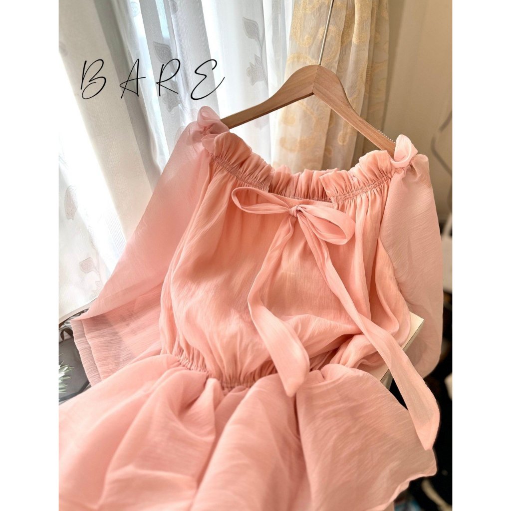 Đầm Ngắn Tay Bồng Nữ SANJOLI Váy Dự Tiệc Thun Dài Ngắn Thiết Kế Đi Chơi VD NEW 14