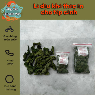 Lá dâu khô thức ăn cho cá tép cảnh