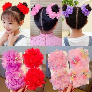 Set 2 Dây buộc tóc đi múa, biểu diễn cho bé gái nhiều màu sắc dễ thương