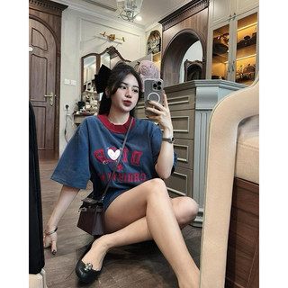 Áo Phông Dir Xanh than QC