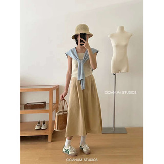 Chân váy thô Hàn Quốc dáng dài 👜☕️