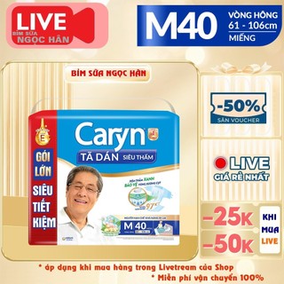 Tã già Caryn M40 L40 XL40 miếng miếng #bỉm caryn #bỉm già Caryn #tã già caryn #caryn #tã caryn #bỉm già caryn