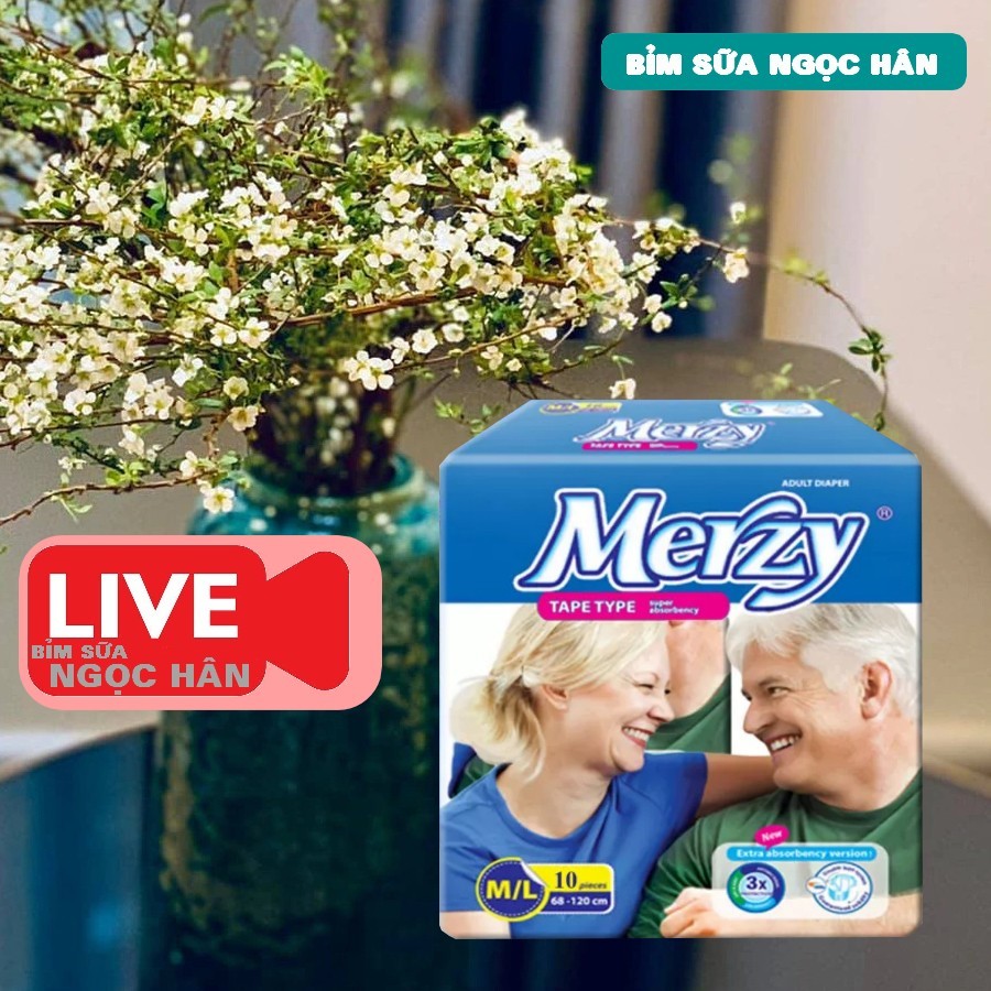 Tã già Merzy ML10 miếng siêu thấm hút, chống tràn, chống hăm tuyệt đối #merzy #bỉm già merzy #tã Merzy #bỉm merzy