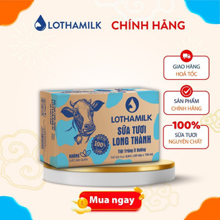  Thùng 48 hộp sữa tươi tiệt trùng ít đường lothamilk 110ml 