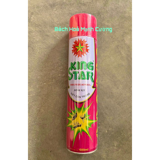 Bình xịt diệt côn trùng King Star màu đỏ chai 600ml.