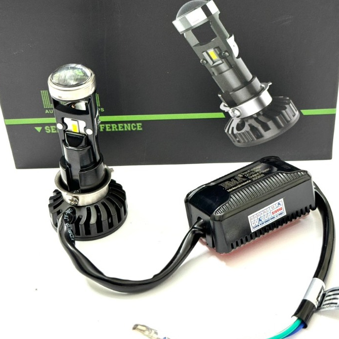 Đèn pha led bi cầu mini M8C M8 TÍ HON chân dream, H7, H4 Bảo hành 6 tháng LẮP OTO, XE MÁY Bảo Hành 1