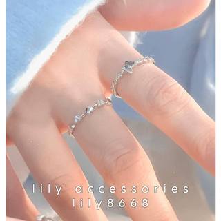 Set Bộ 2 chiếc nhẫn đính đá lấp lánh