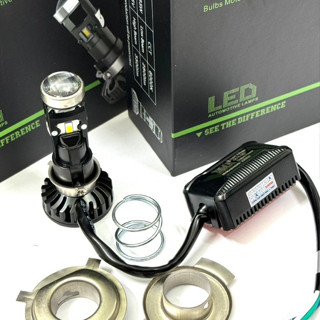 Đèn led pha bi cầu M8C chân đa năng chân Đa Năng Lắp Dream, Wave Nhỏ, Fu I, SH Mode ....