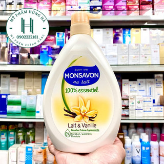 Sữa tắm Monsavon, sữa tắm chiết xuất sữa và hoa vani Monsavon 1000ml