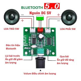 Mạch loa bluetooth 5.0 PAM8403 Công suất 2x5W XH-A158, Mạch khuếch đại âm thanh chế loa nghe nhạc Blutooth 5.0 mini