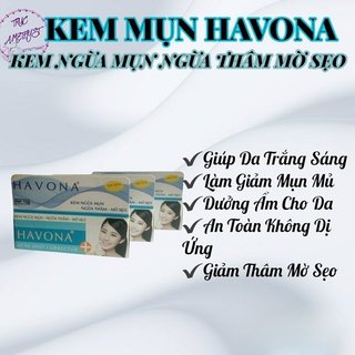 Combo 3 kem mụn Havona mờ thâm dị ứng