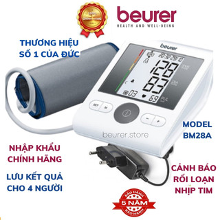 Máy đo huyết áp bắp tay tự động Đức Beurer BM28A, hẹn giờ đo, máy đo huyết áp sạc pin,