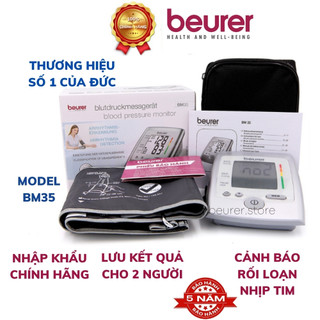Máy đo huyết áp bắp tay tự động Beurer BM35, máy đo huyết áp đức, hẹn giờ đo, lưu 2x60 kết quả