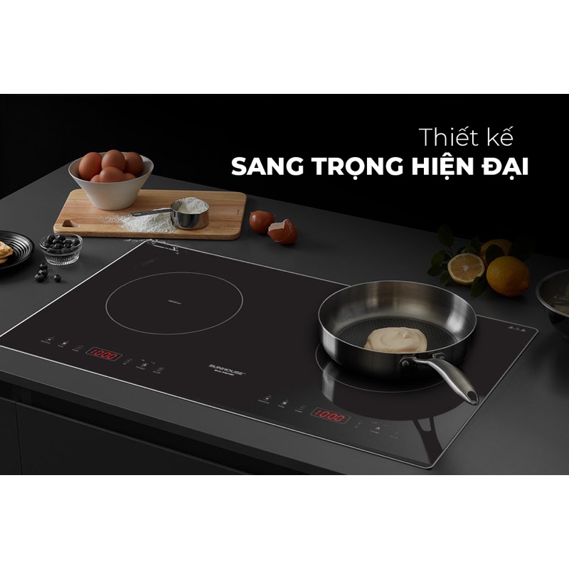 Bếp điện từ đôi Sunhouse SHB999HP