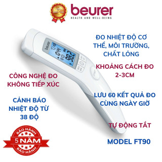 Nhiệt kế điện tử hồng ngoại Beurer FT90, máy đo thân nhiệt, đo nhiệt độ, đo đa điểm, đo nhanh chính xác