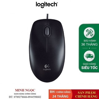 Chuột có dây logitech b100 cổng usb - hàng chính hãng bảo hành 36 tháng